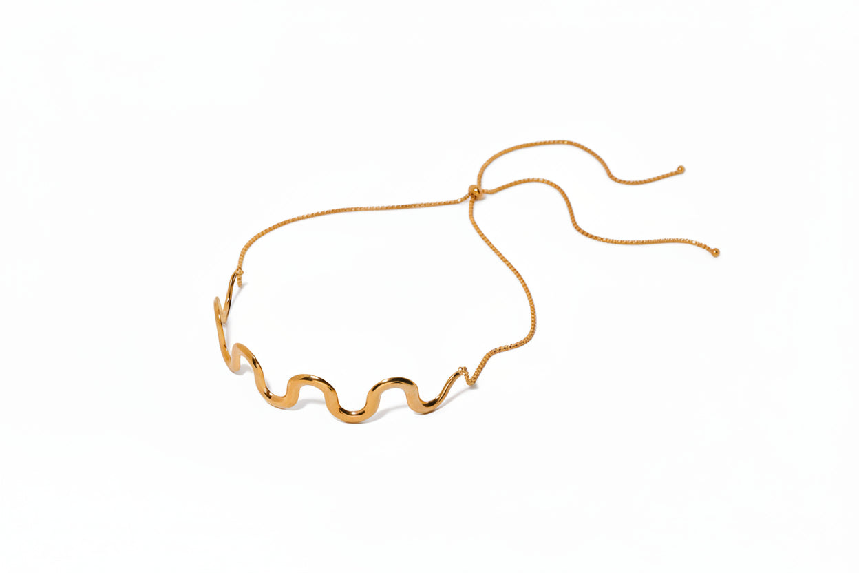 18K Gold Wave Jewelry (Mens)