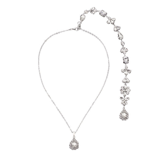 Rhinestone Backdrop Necklace