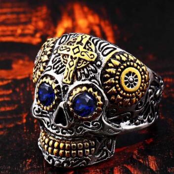 Mens Mexican Skull Rings
