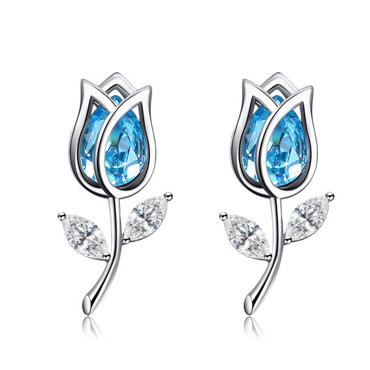 Rose Australian Crystal Earrings