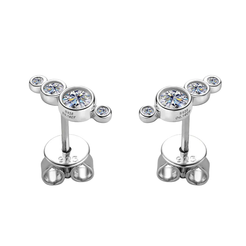 14k Curved Karat Climber Earrings