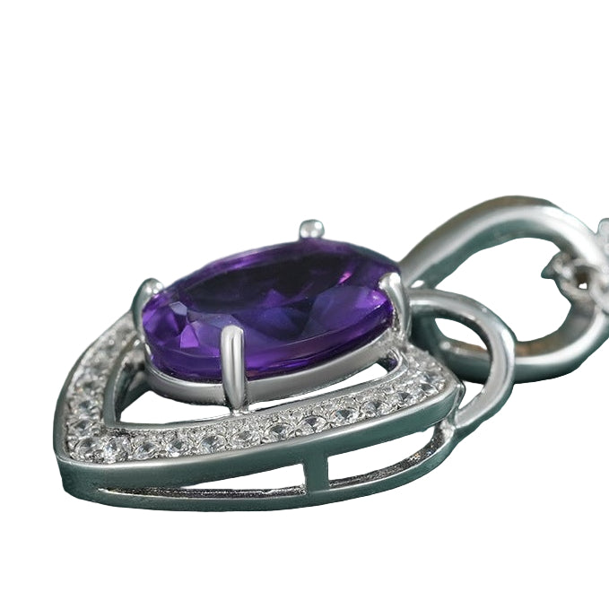 Amethyst Heart Pendant
