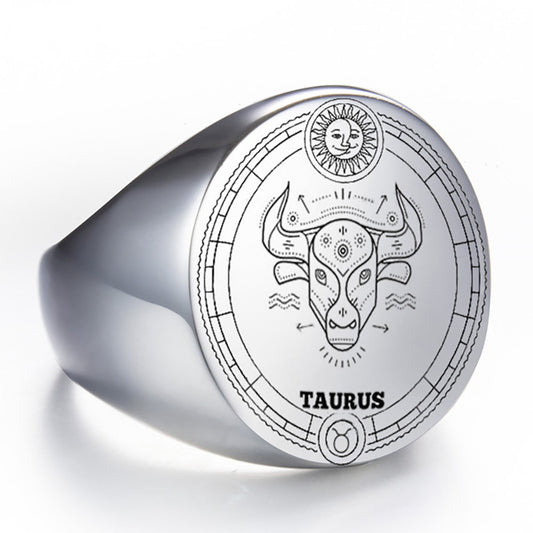 Men's Zodiac Signet Rings