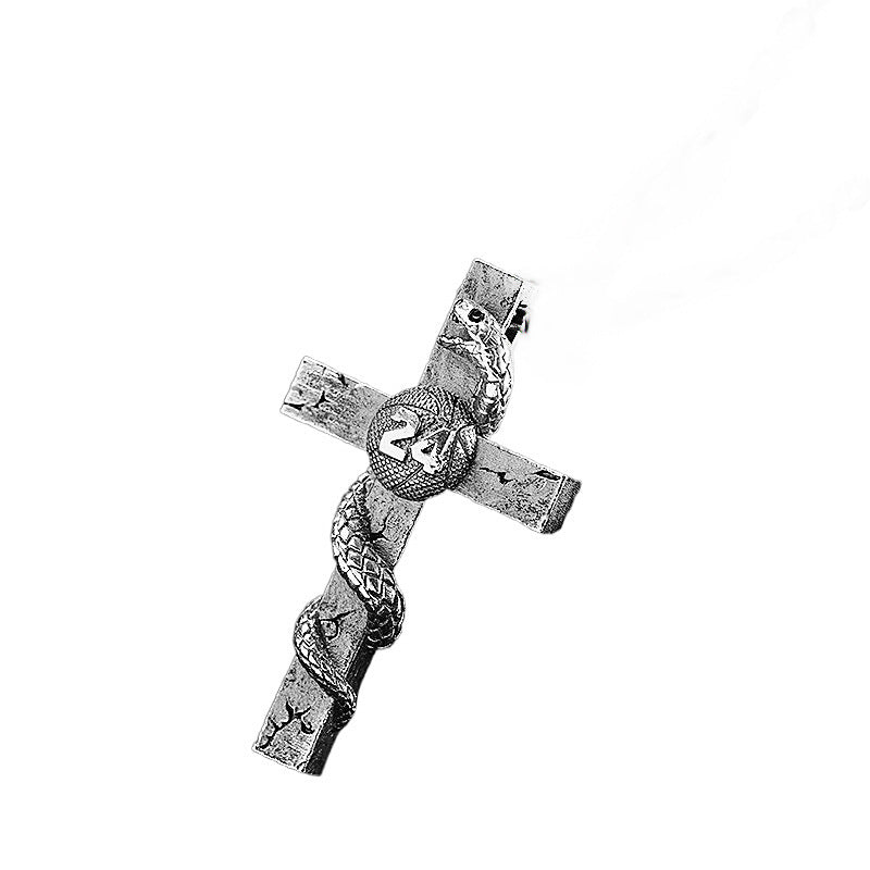 Black Mamba Cross Necklace