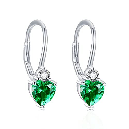 Heart Peridot Earrings