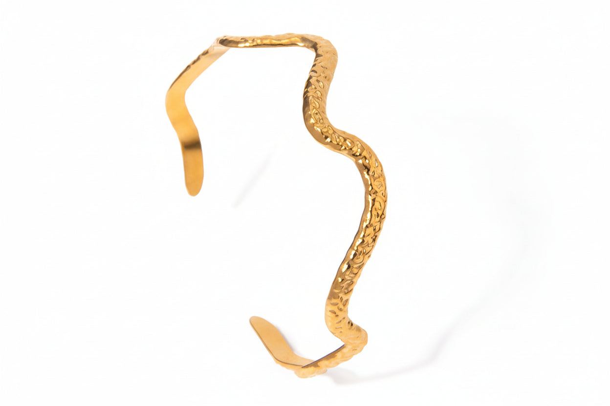 18K Gold Wave Jewelry