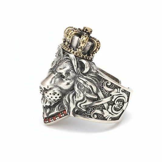 Lions Head Ring