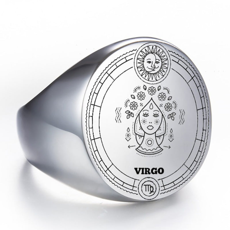 Men's Zodiac Signet Rings