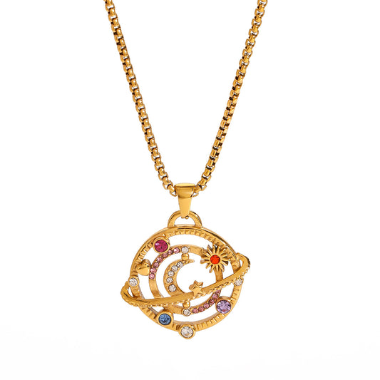 18K Cosmic Harmony Necklace